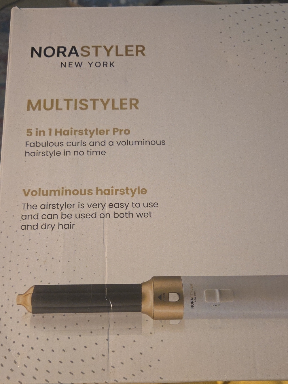 NORASTYLER. 5-in-1 Hairstyler Pro - White and Gold
